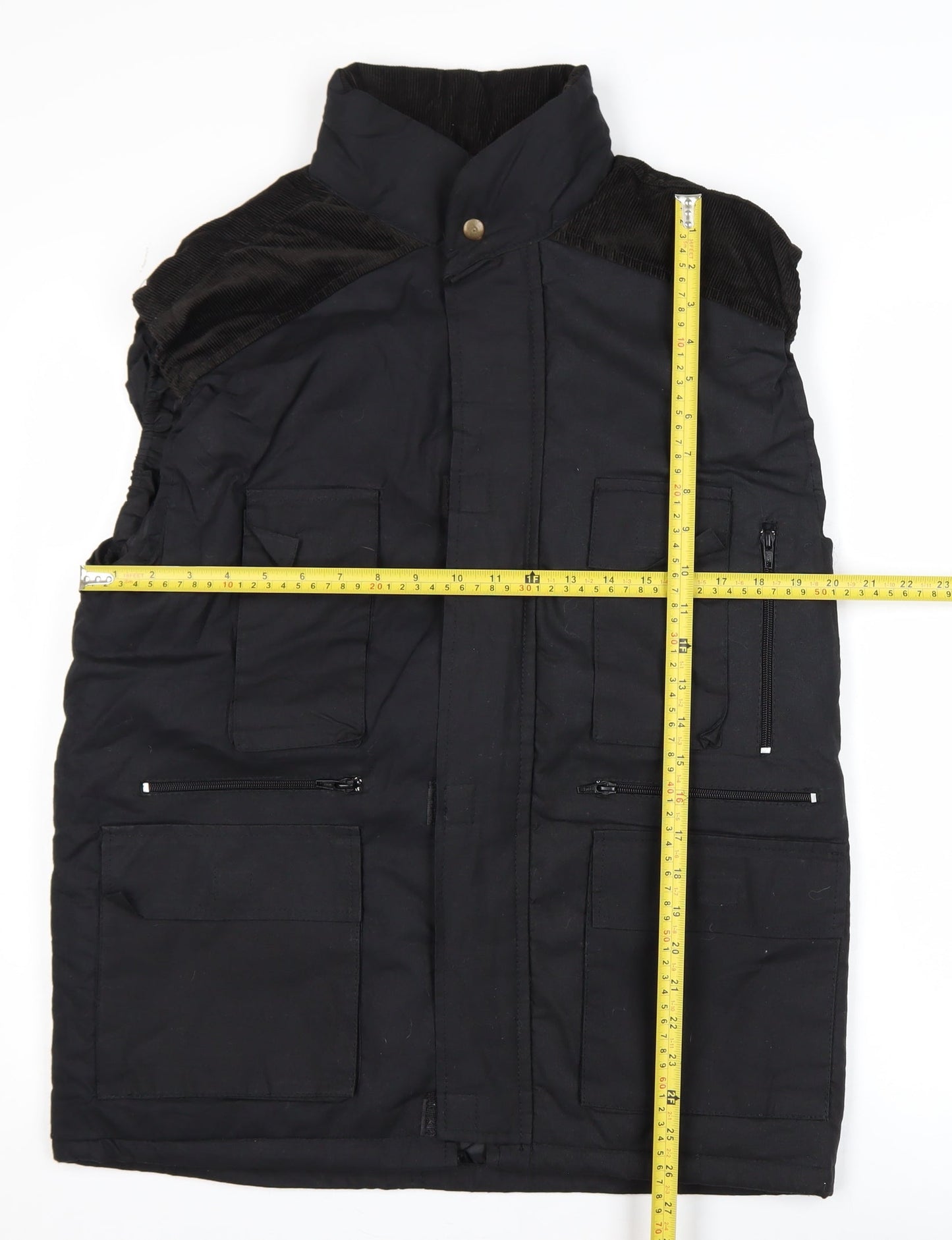 JS Outer Wear Mens Black Medium Bodywarmer Workwear Gilet