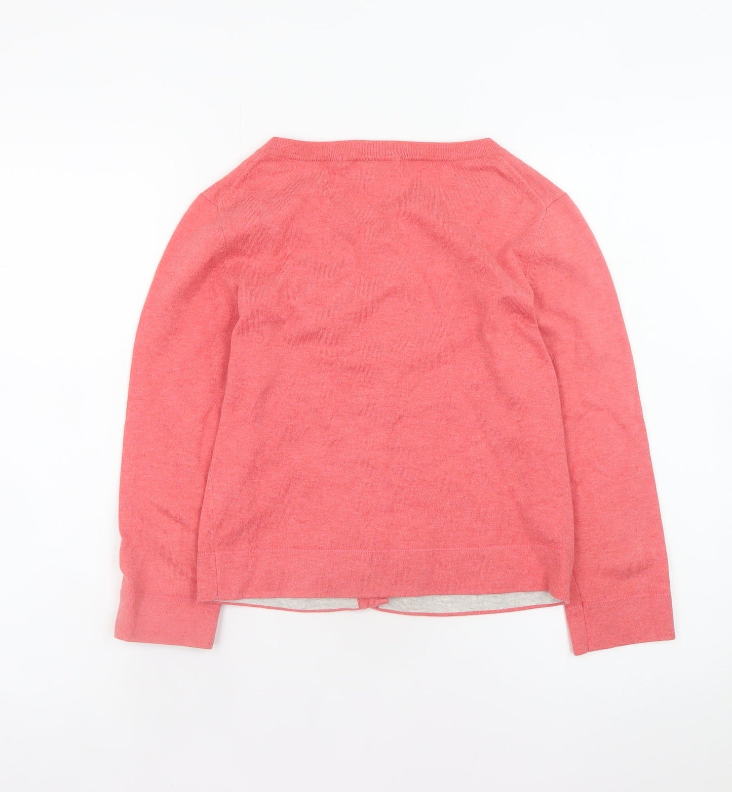 Boden Women Pink Cotton Cardigan UK 10 Long Sleeve Knit Jumper