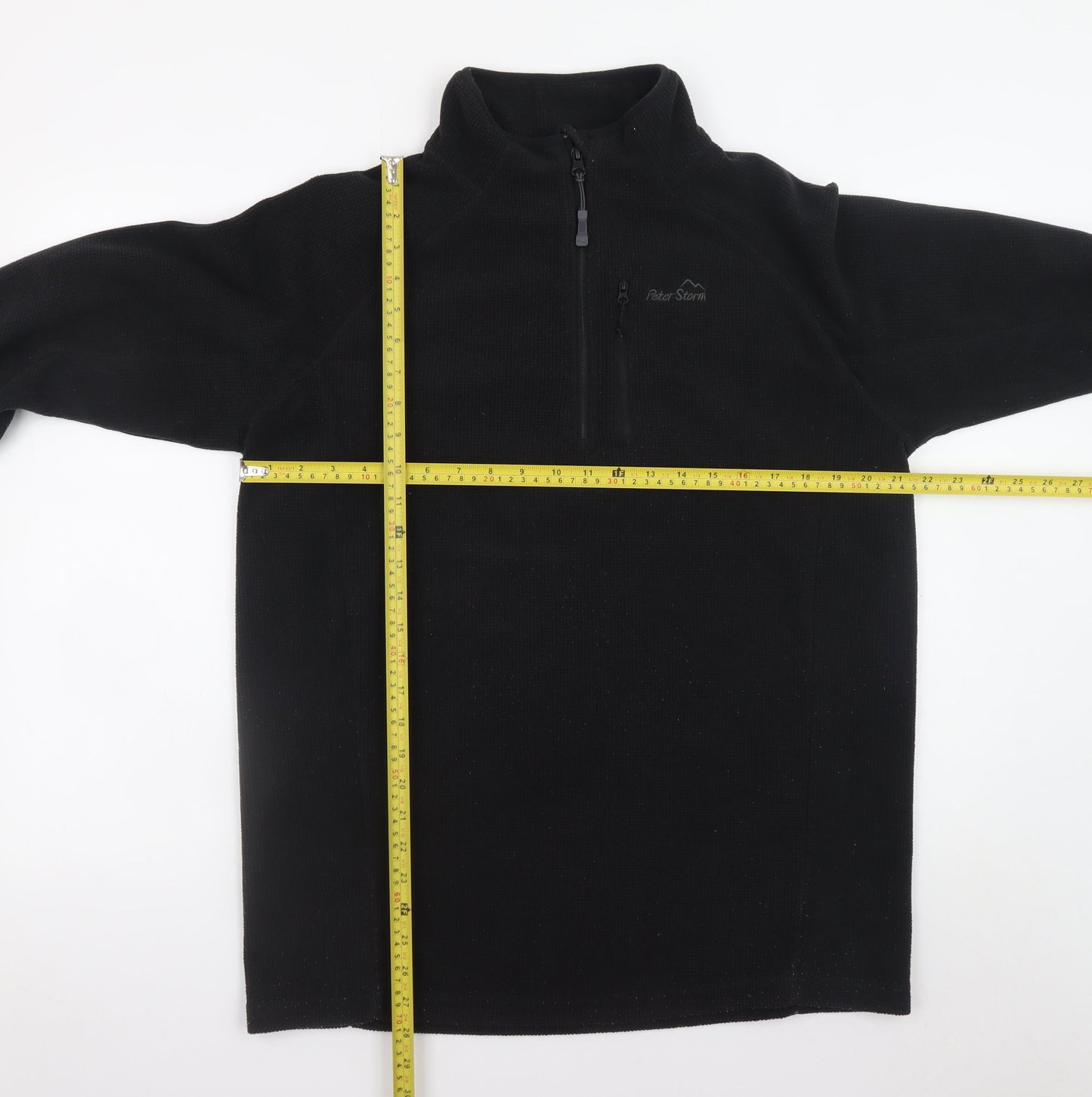 Peter Storm Men's Black Fleece 1/4 Zip Pullover Sweatshirt M