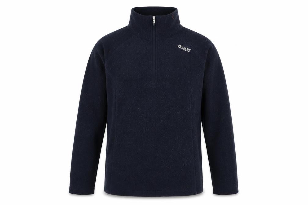 Regatta Mens Blue Fleece 1/4 Zip Pullover Sweatshirt S