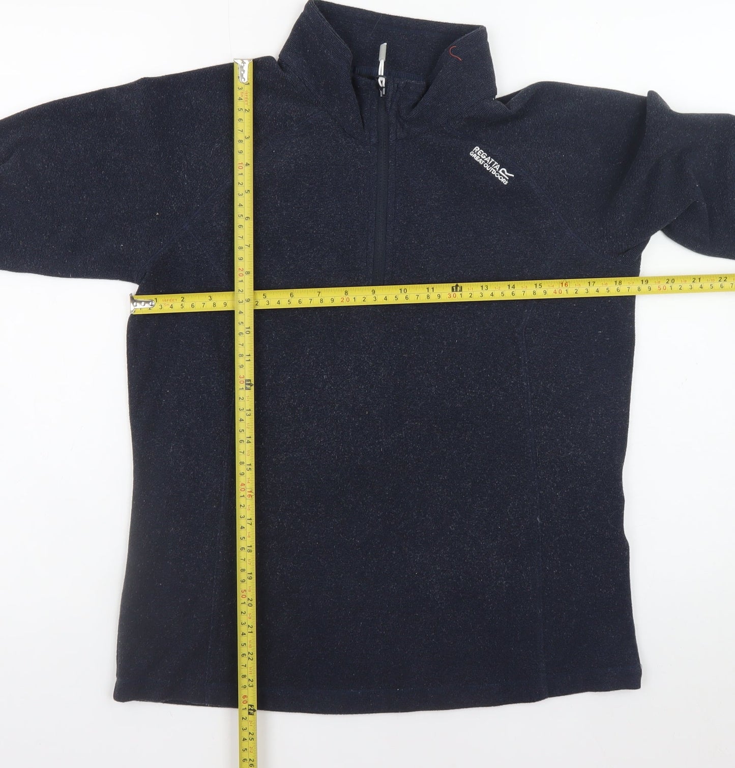 Regatta Unisex Blue Fleece 1/4 Zip Pullover Sweatshirt S