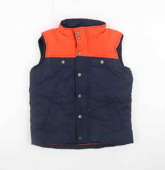 FatFace Boys Blue and Orange Padded Bodywarmer 6-7 Years