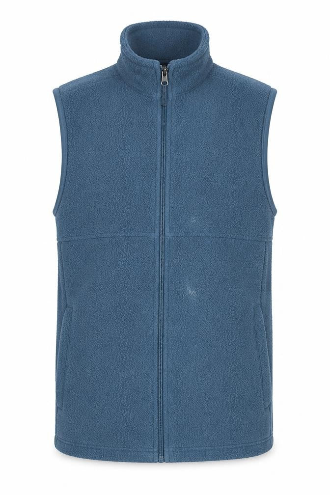 TOG24 Men's Blue Fleece Bodywarmer Waistcoat Size S