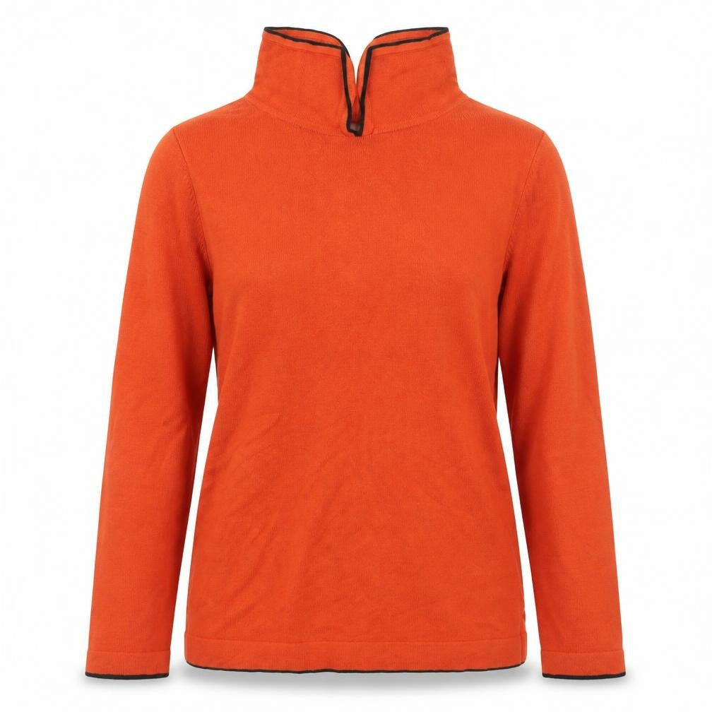 Front view of Principles by Ben de Lisi Women's Orange High Neck Knit Jumper, size 10