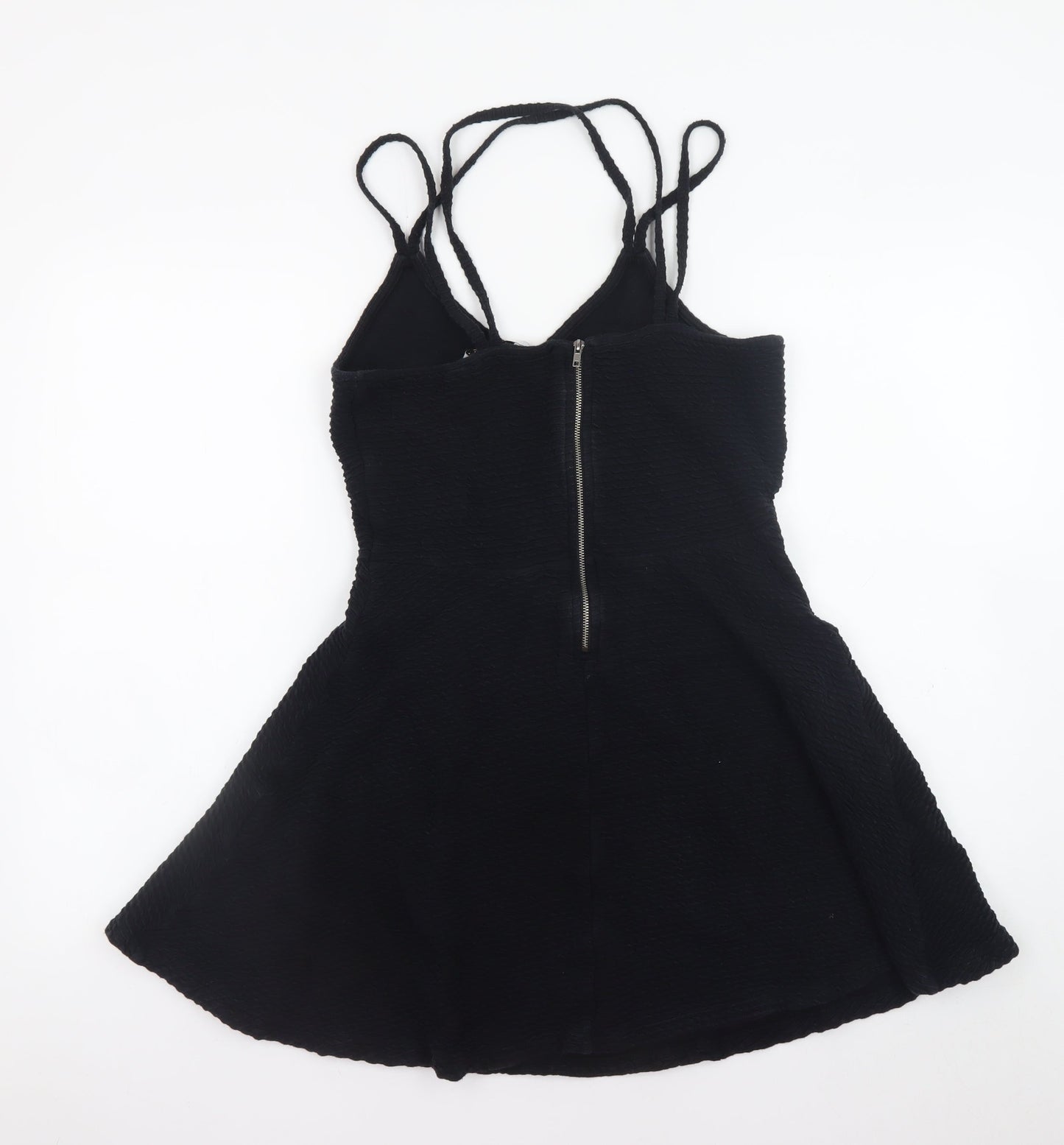 Superdry Women's Black Fit & Flare Sleeveless Short Dress M