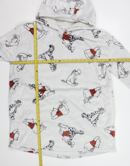 Primark Women’s White Winnie the Pooh Fleece Hooded Nightshirt XS