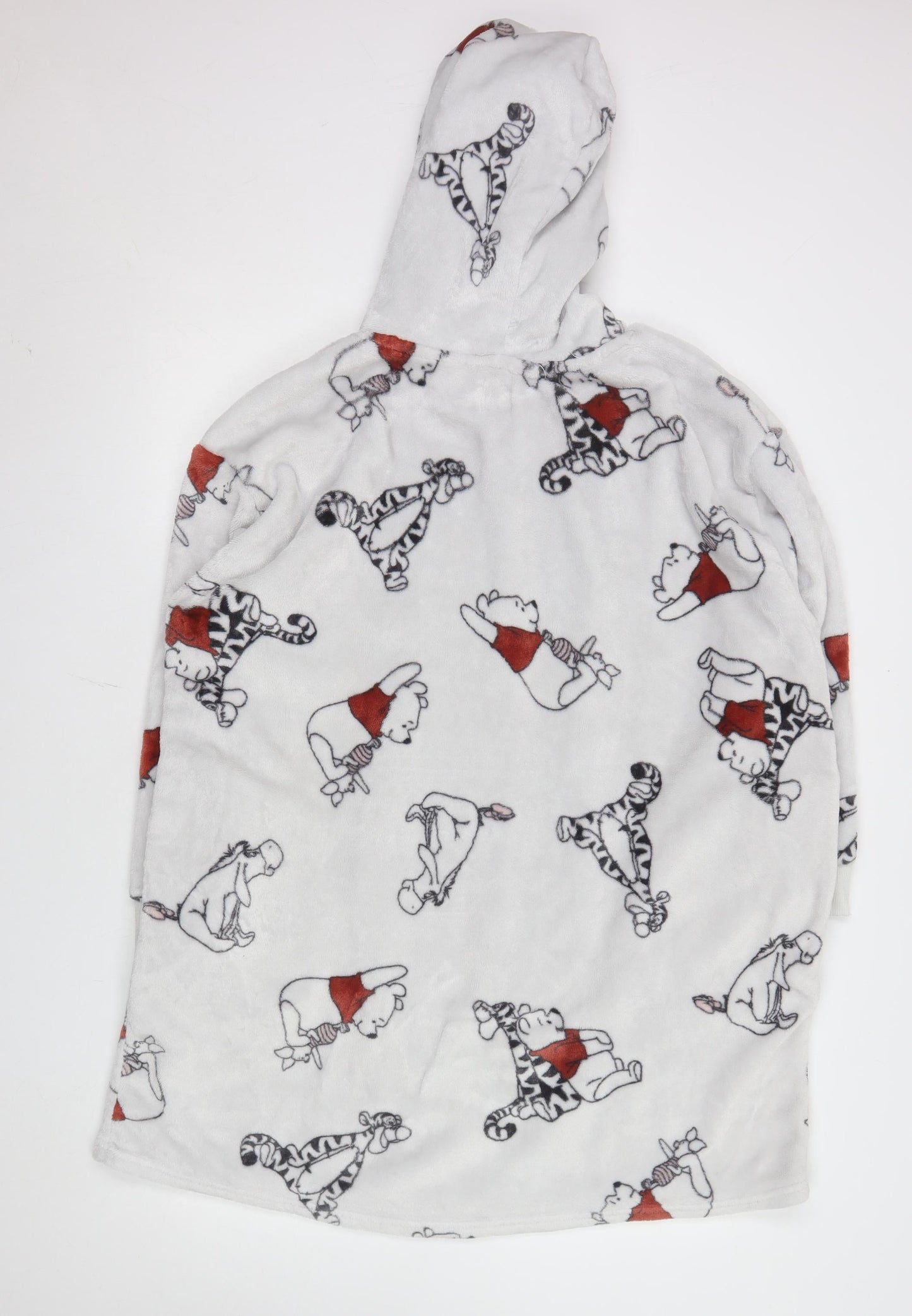 Primark Women’s White Winnie the Pooh Fleece Hooded Nightshirt XS