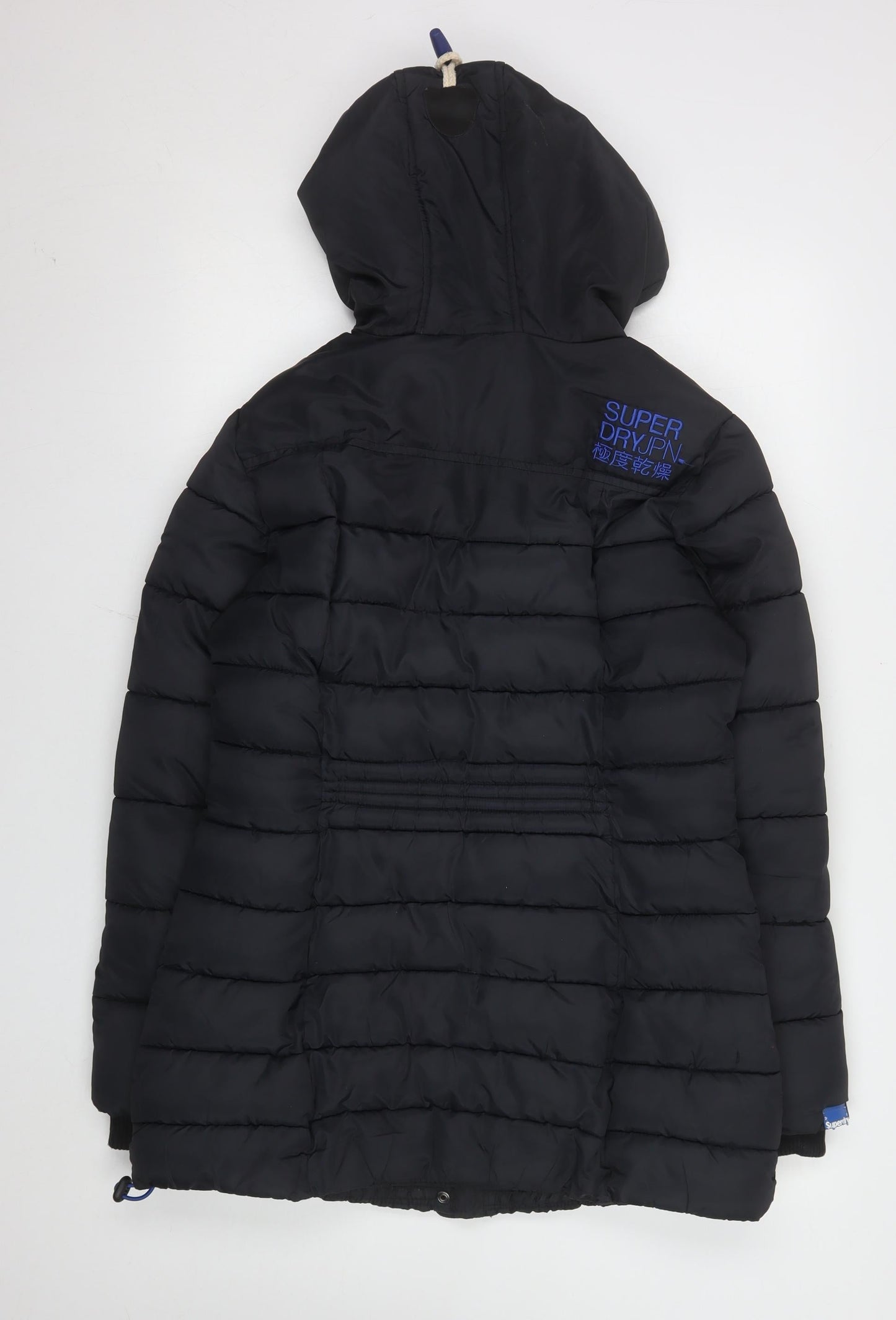 Superdry Women's Black Hooded Duffle Puffer Jacket Size M