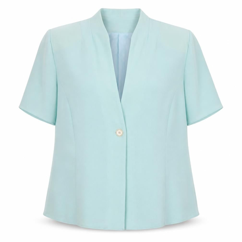 Bonmarché Women's Blue Short Sleeve Woven Blouse Size 22