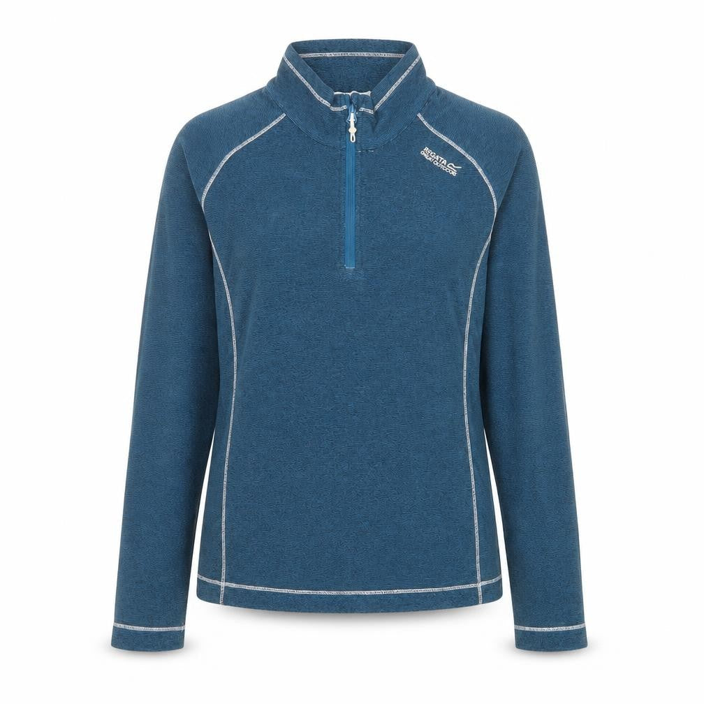 Regatta Women Blue 1/4 Zip Pullover Sweatshirt UK 12