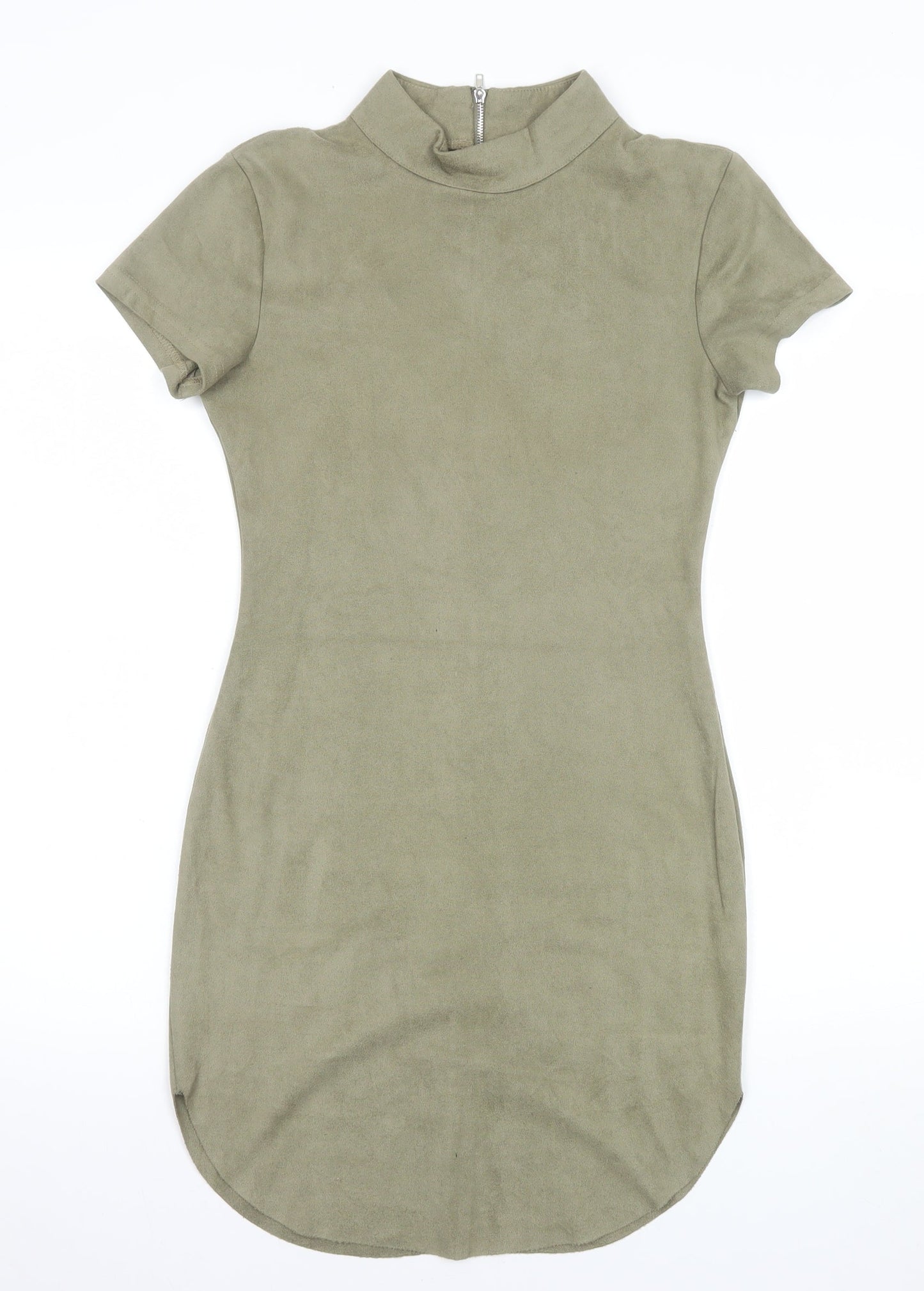 AX Paris Women Green Short Sleeve High Neck Bodycon Dress Size 8