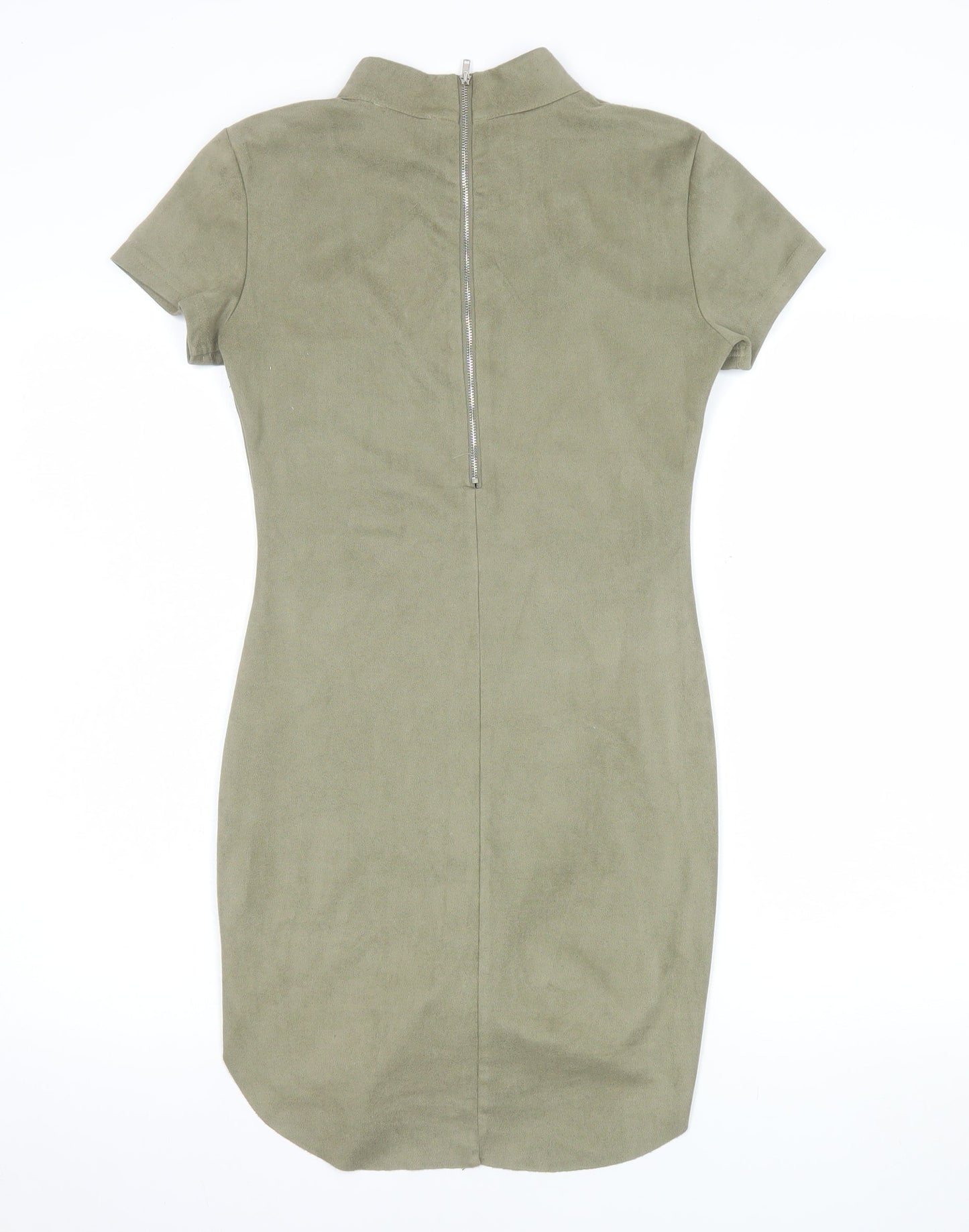 AX Paris Women Green Short Sleeve High Neck Bodycon Dress Size 8