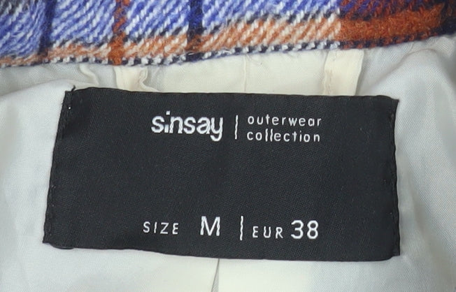 Sinsay Men's Multicoloured Plaid Flannel Jacket M