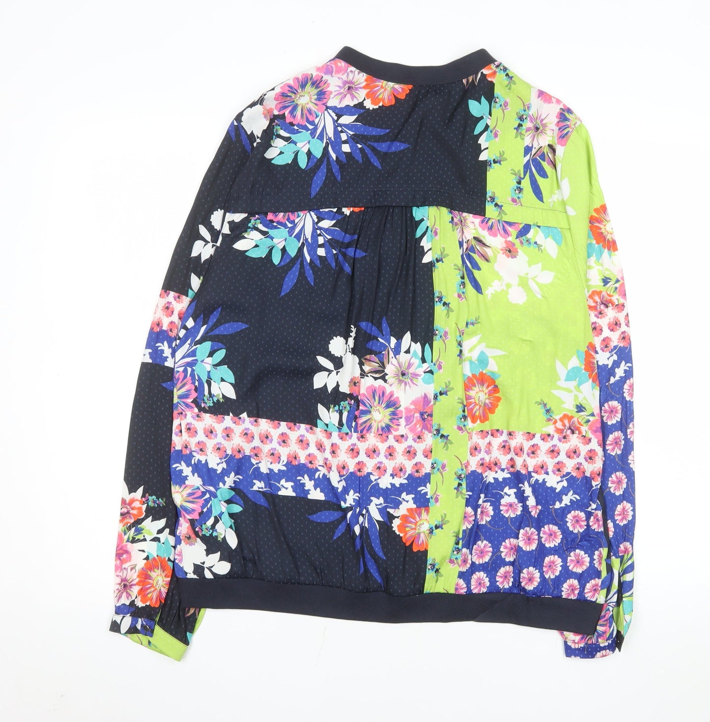 Next Womens Multicoloured Floral Bomber Jacket Size 16