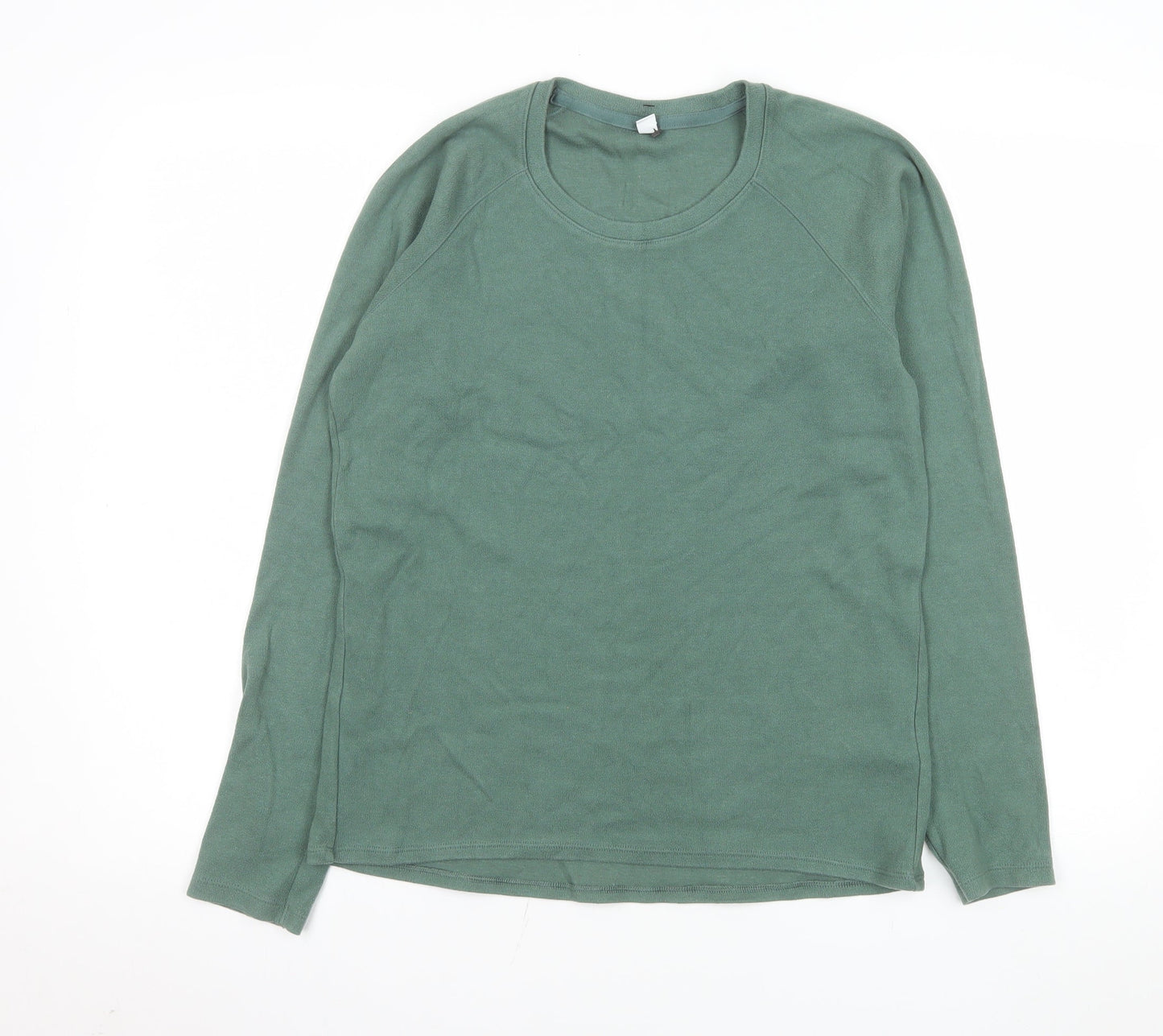 Uniqlo Men Green Medium Pullover Lightweight Crew Neck Sweatshirt