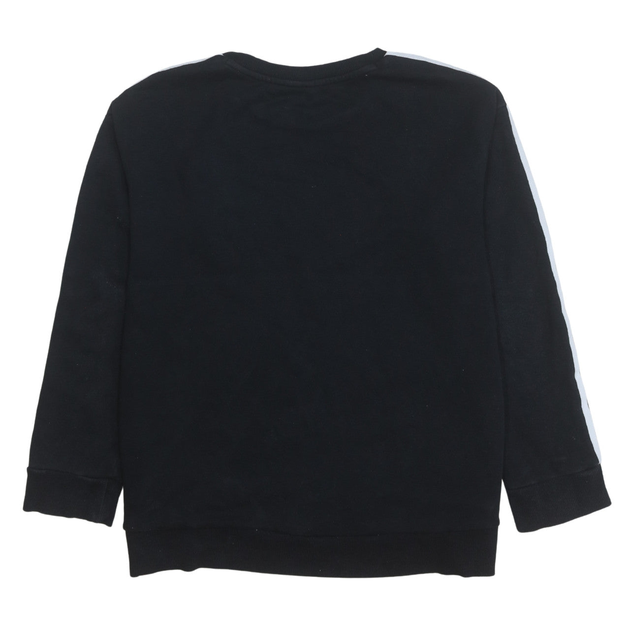 Adidas Womens Black Crew Neck Pullover Sweatshirt Size 14