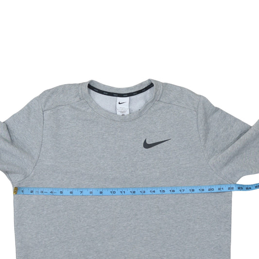 Nike Men's Grey Crew Neck Pullover Sweatshirt Size M