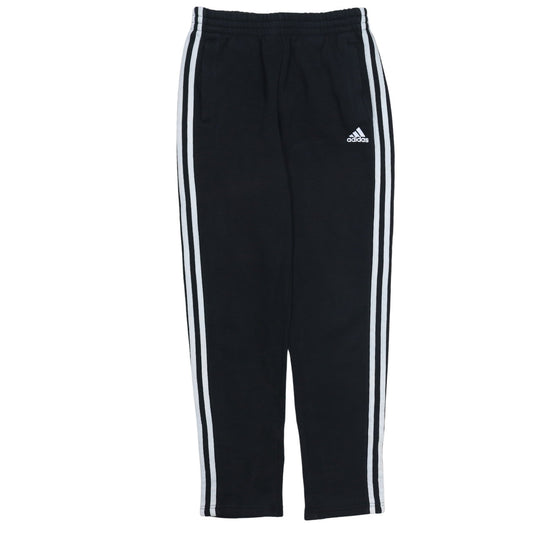 Adidas Boys Black Jogger Trousers 13-14 Years Side Stripe Sportswear