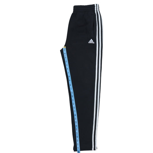 Adidas Boys Black Jogger Trousers 13-14 Years Side Stripe Sportswear