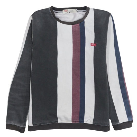 Levi's Men's Multicoloured Striped Slim Fit Sweatshirt M