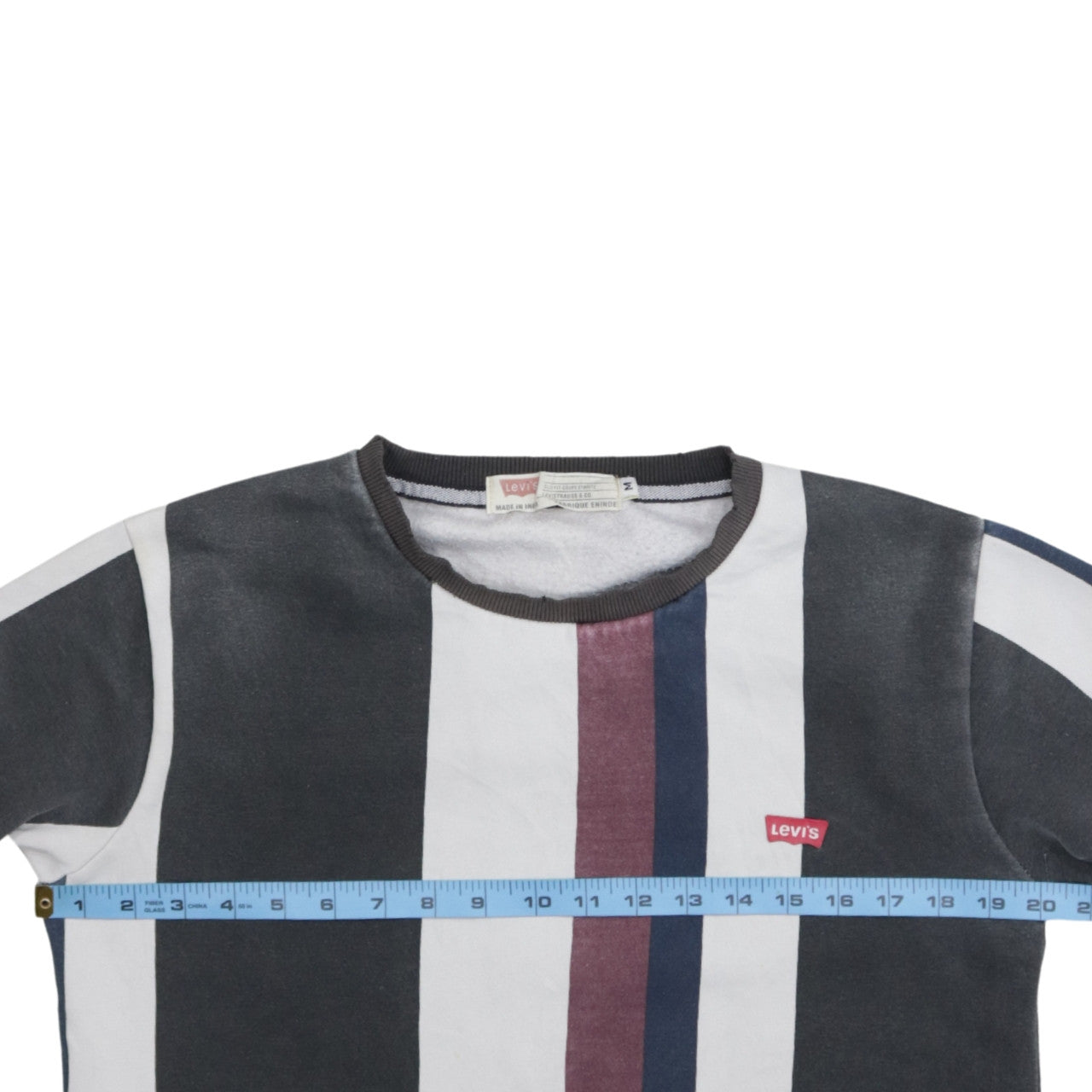 Levi's Men's Multicoloured Striped Slim Fit Sweatshirt M