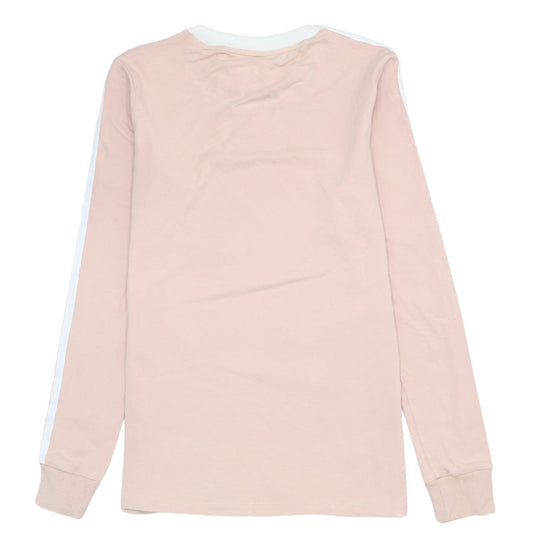 Adidas Women’s Pink Long Sleeve Crew Neck T-Shirt Size 8