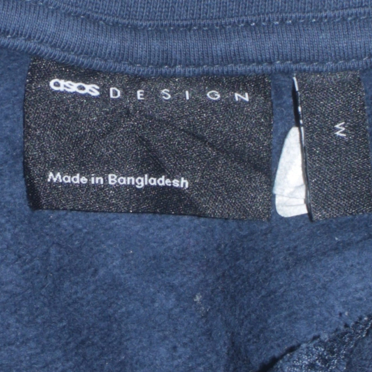 ASOS DESIGN Men's Blue Collared 1/2 Zip Sweatshirt Size M