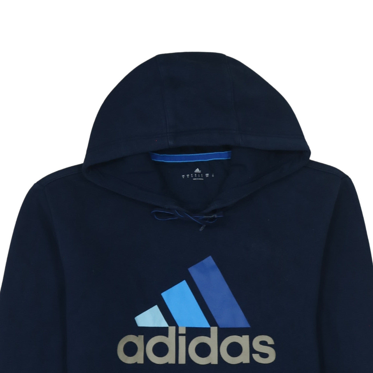 Adidas Men's Blue Pullover Hoodie Size S Sports Fleece Sweatshirt