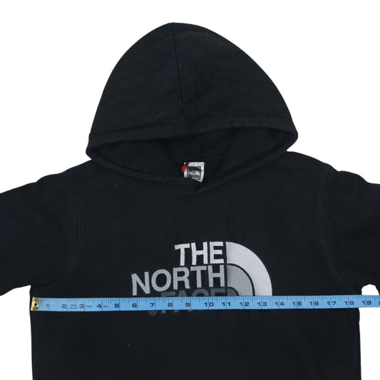 The North Face Boys Black Pullover Hoodie XL Cotton Logo Sweatshirt