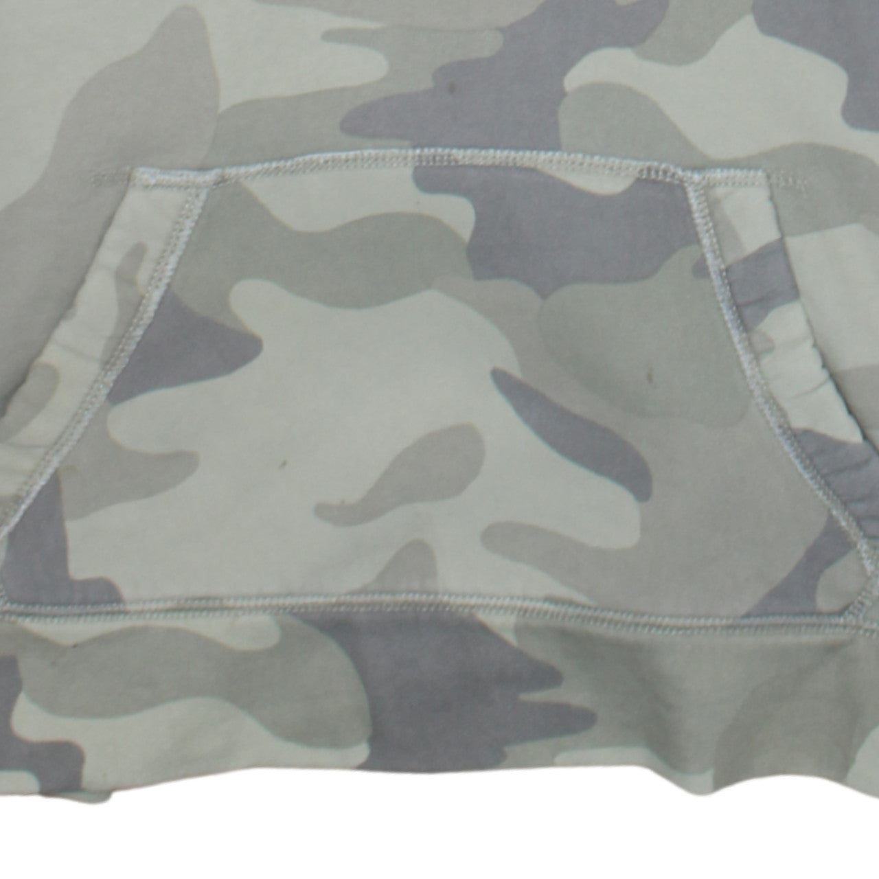 Hollister Women's Camouflage Pullover Hoodie Green Small