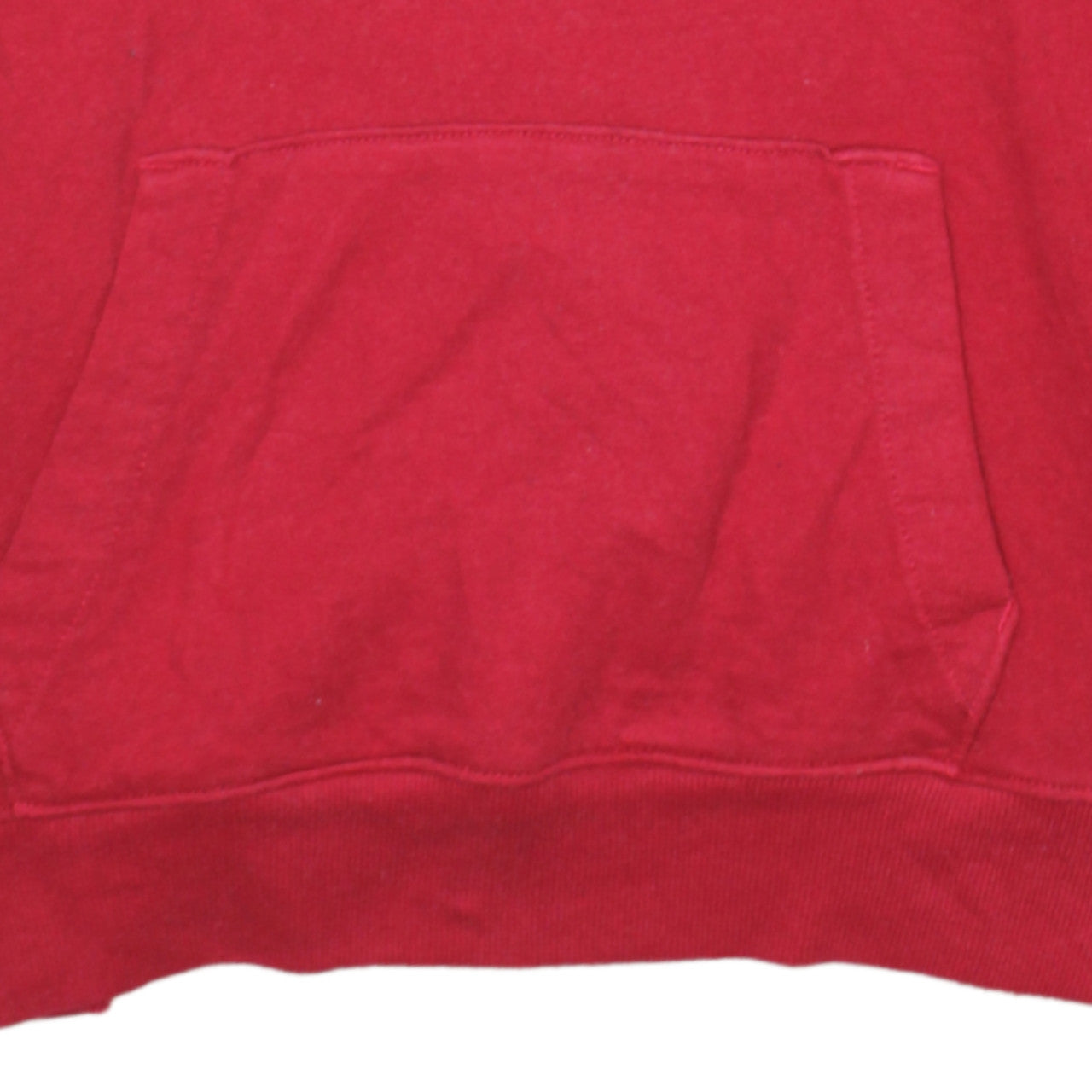 Hollister Mens Red XS Pullover Hoodie Logo Knit Cotton Blend