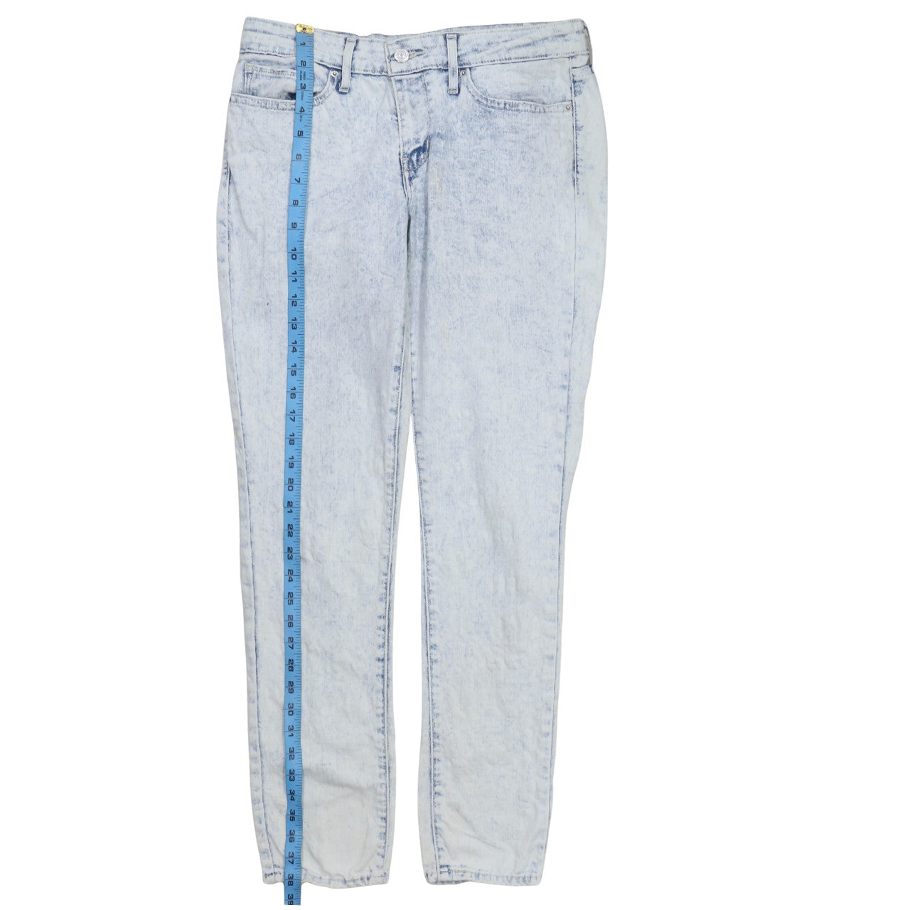 Levi's Women's Blue 711 Skinny Acid Wash Jeans Size 29