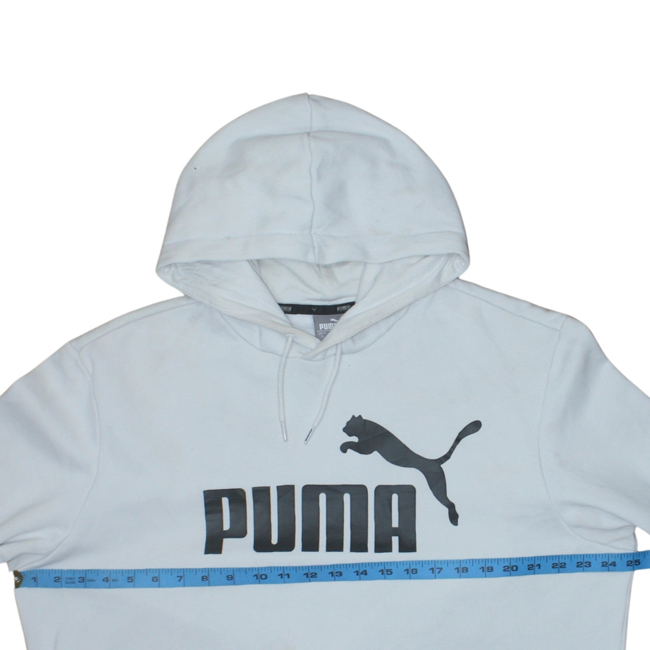 Puma Men's White XL Pullover Hoodie Graphic Logo Sweatshirt