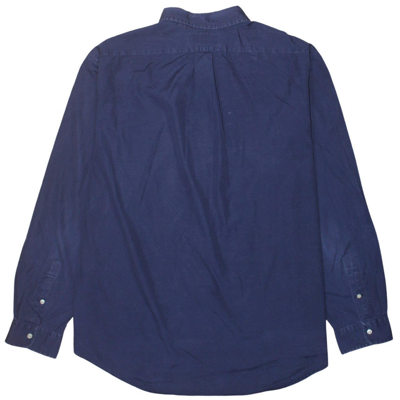 Ralph Lauren Men's Blue 2XL Slim Fit Button-Down Cotton Shirt