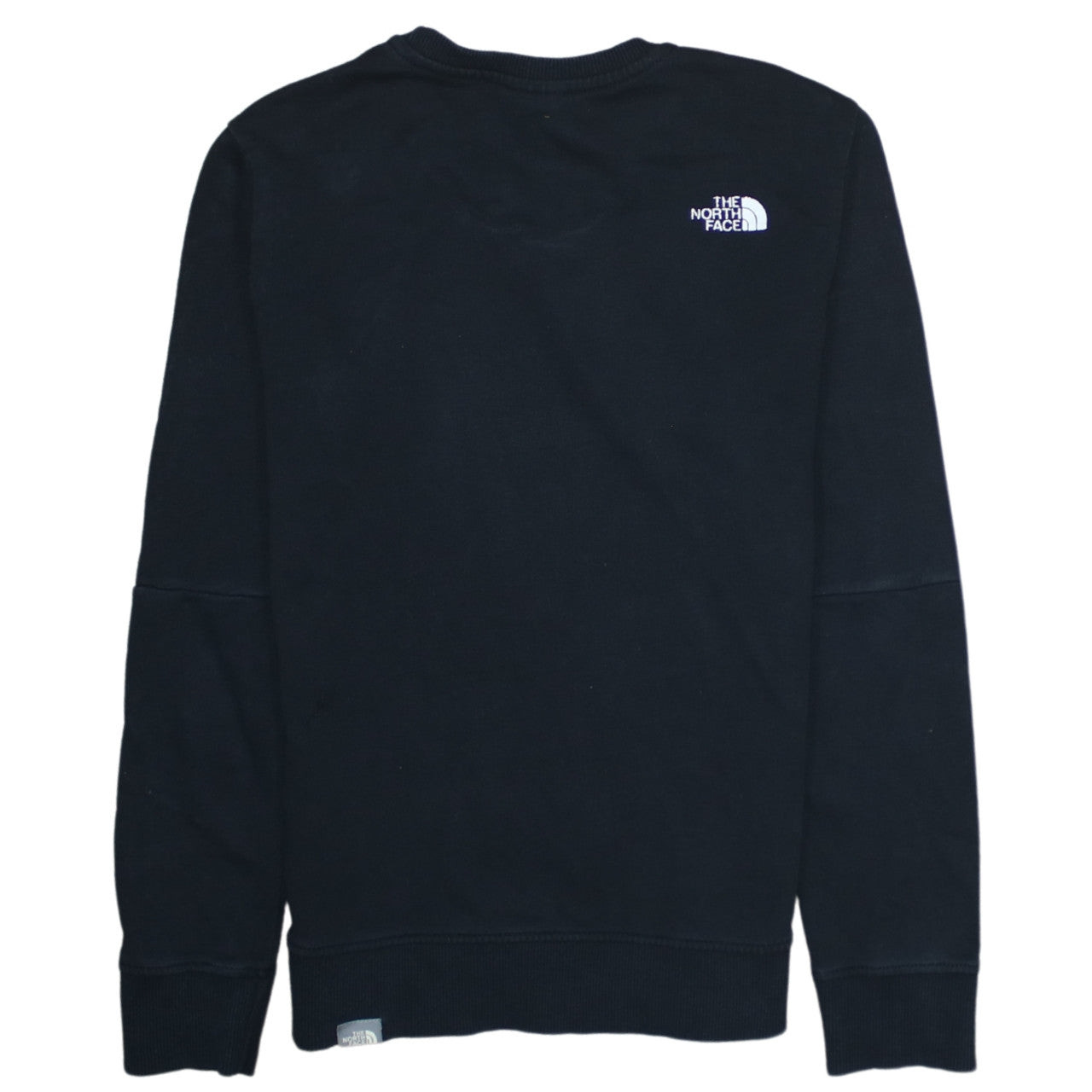 The North Face Boys Black M Crew Neck Pullover Sweatshirt Cotton Logo