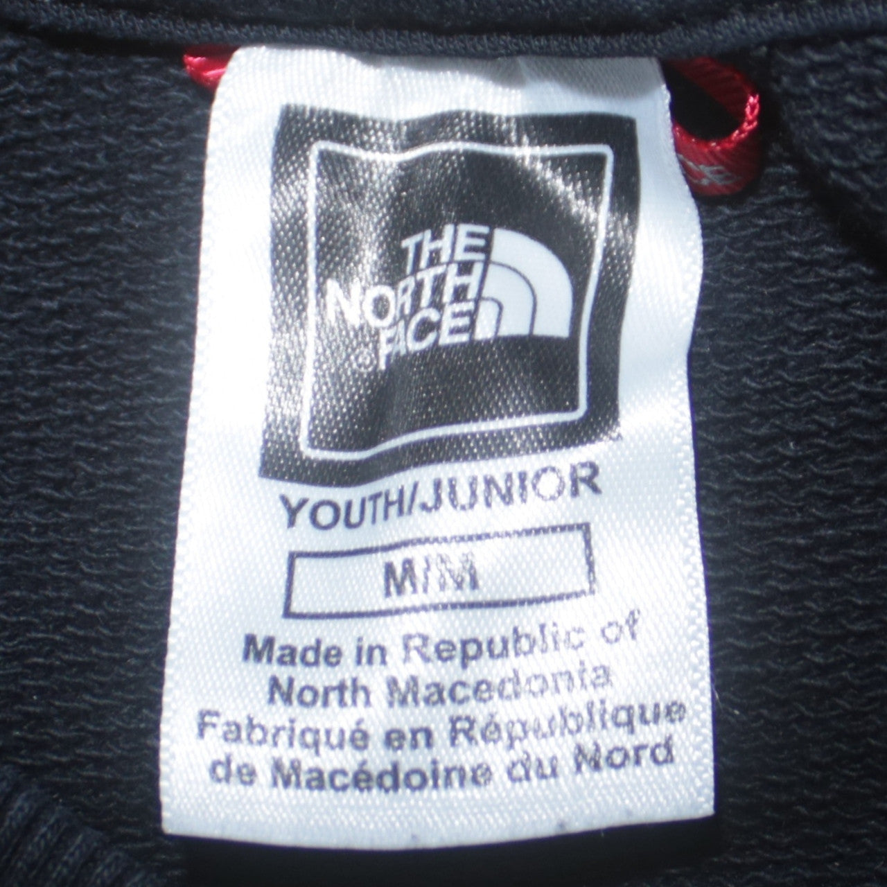 The North Face Boys Black M Crew Neck Pullover Sweatshirt Cotton Logo