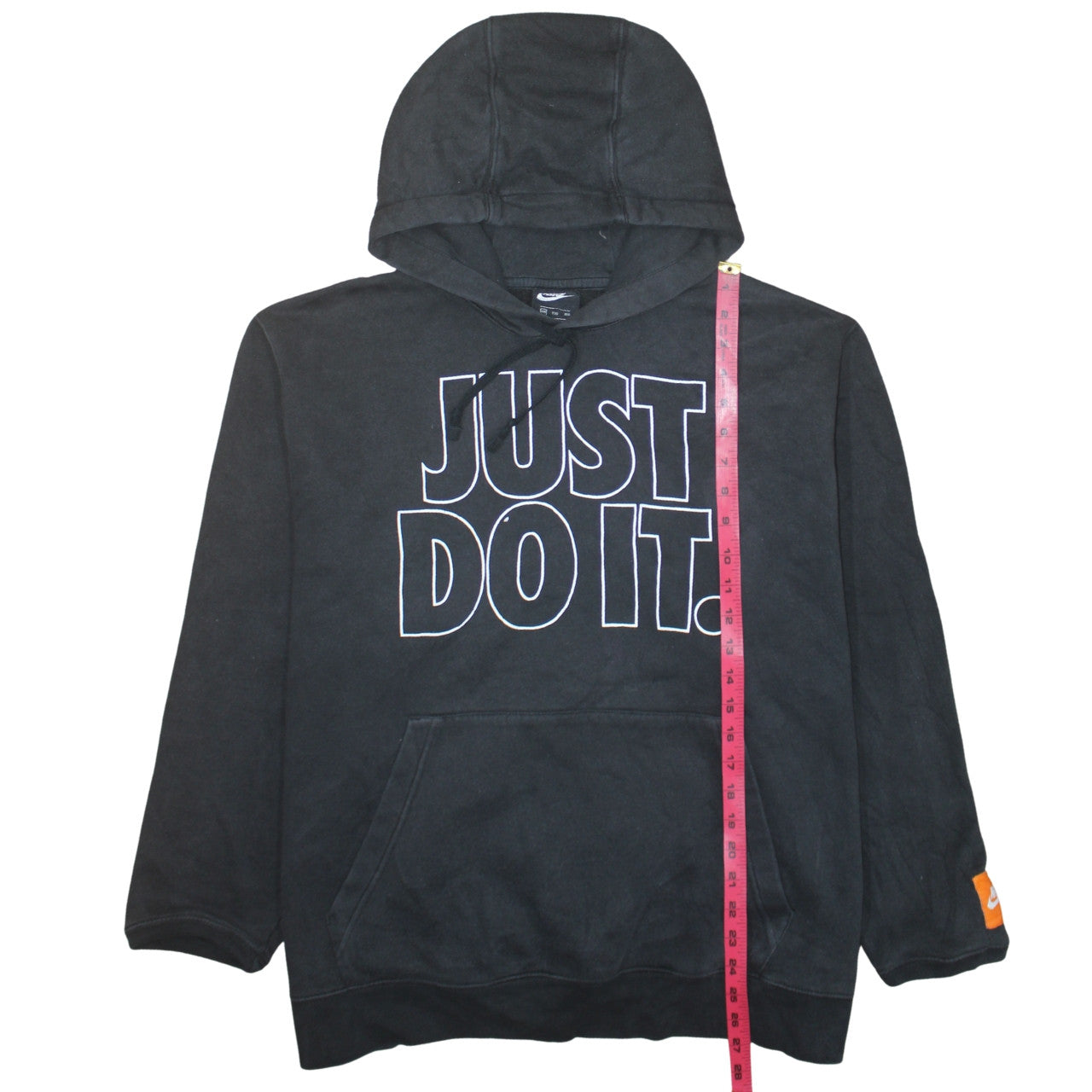 Nike Men's Black 2XL Pullover Hoodie Just Do It Fleece Sweatshirt