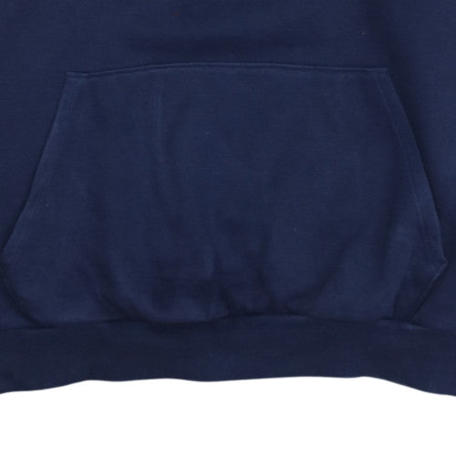 Puma Men's Blue 2XL Pullover Hoodie with Logo Print
