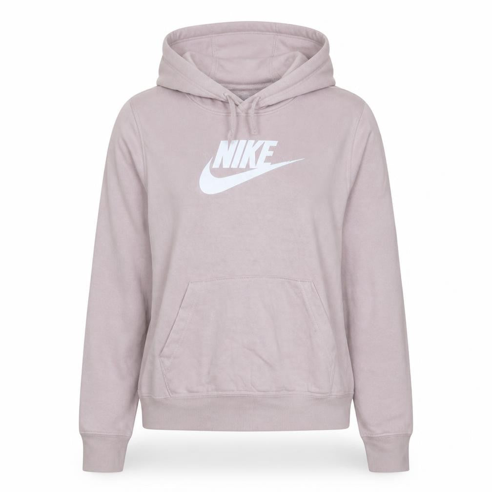 Nike Women's Pink Pullover Hoodie Small Logo Graphic Sweatshirt