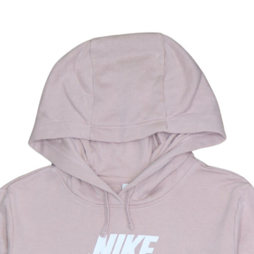 Nike Women's Pink Pullover Hoodie Small Logo Graphic Sweatshirt