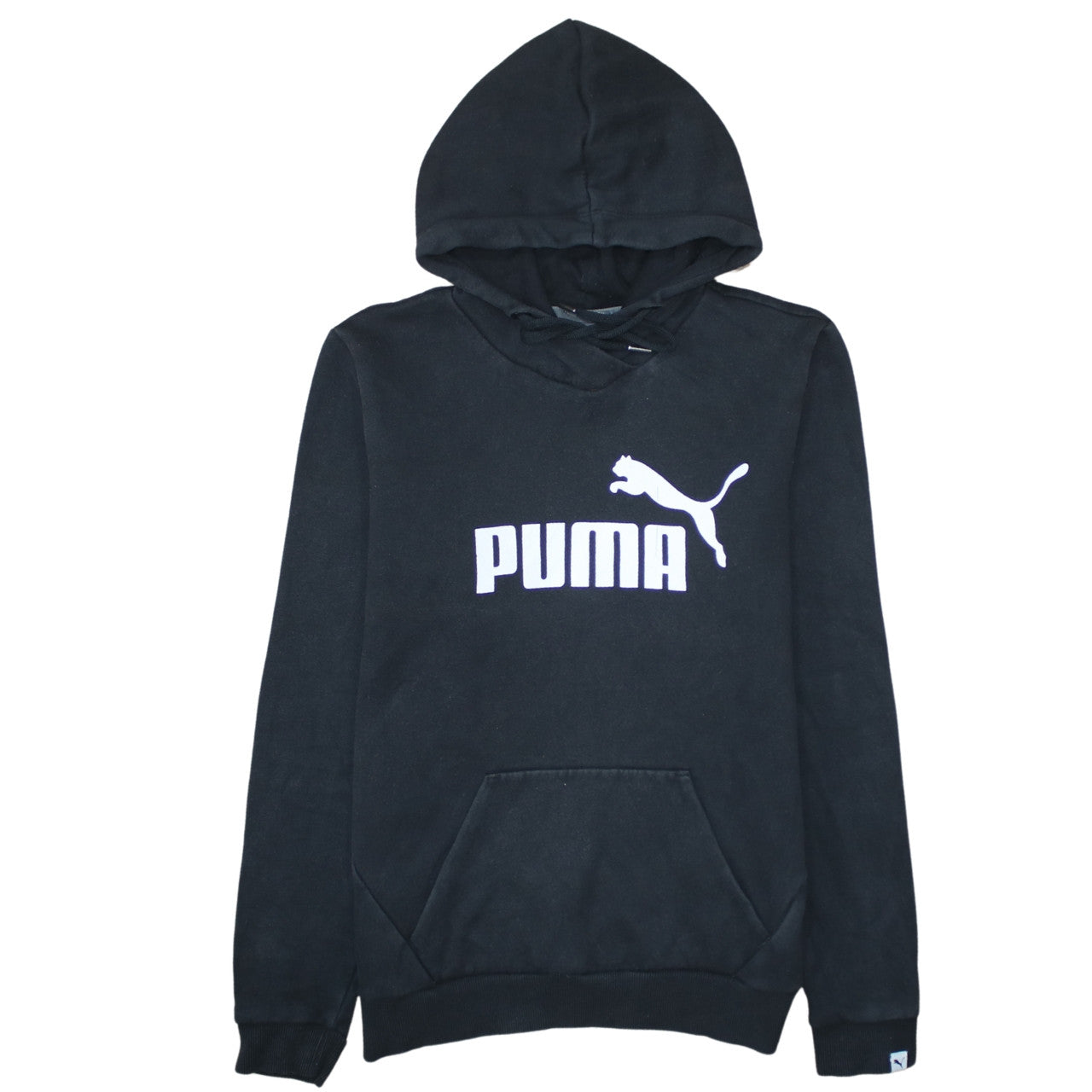 Puma Women's Black Hoodie Size 12 Pullover Sweatshirt Logo Style