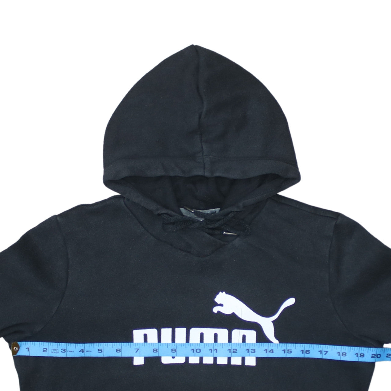 Puma Women's Black Hoodie Size 12 Pullover Sweatshirt Logo Style