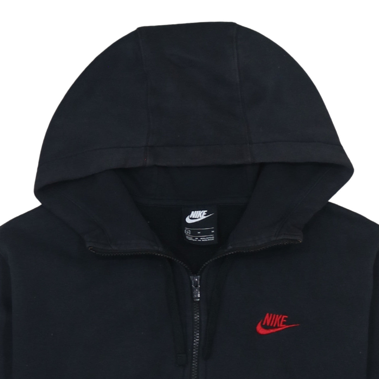 Nike Men's Black Full Zip Hoodie M Sportswear Fleece