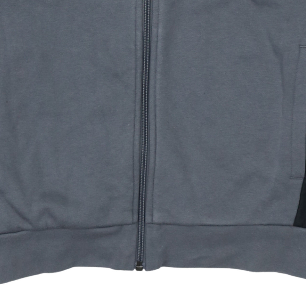 Adidas Boys Grey Full Zip Hoodie Sweatshirt Size 164 Classic Fit