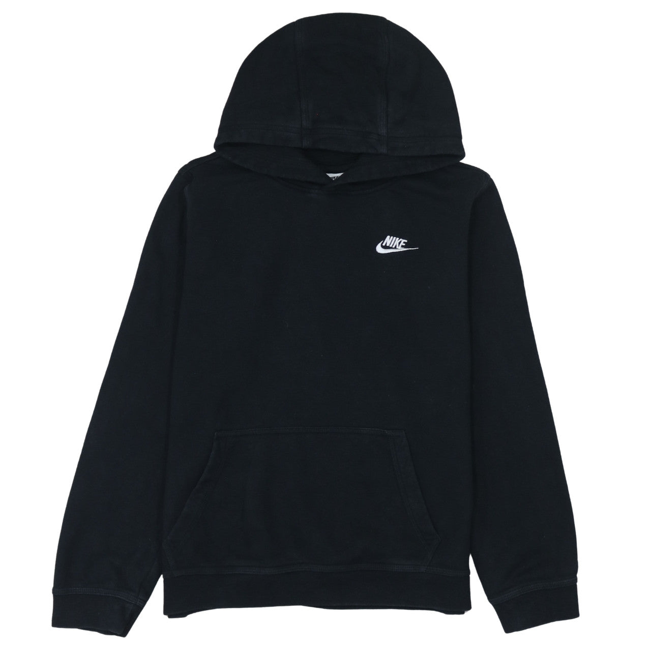 Nike Boys Black XL Pullover Hoodie with Logo