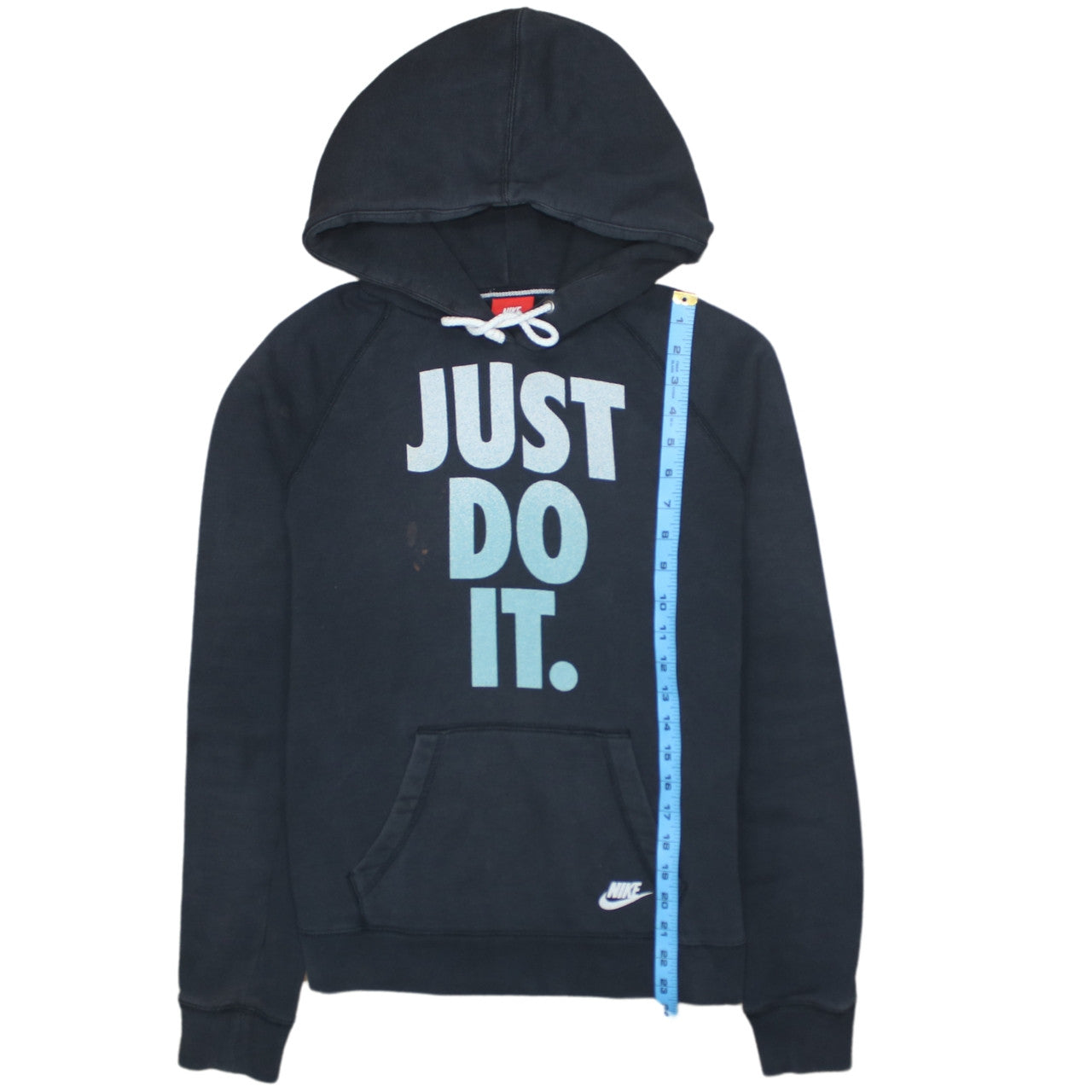 Nike Men's Black Medium Pullover Hoodie Just Do It Graphic Sportswear