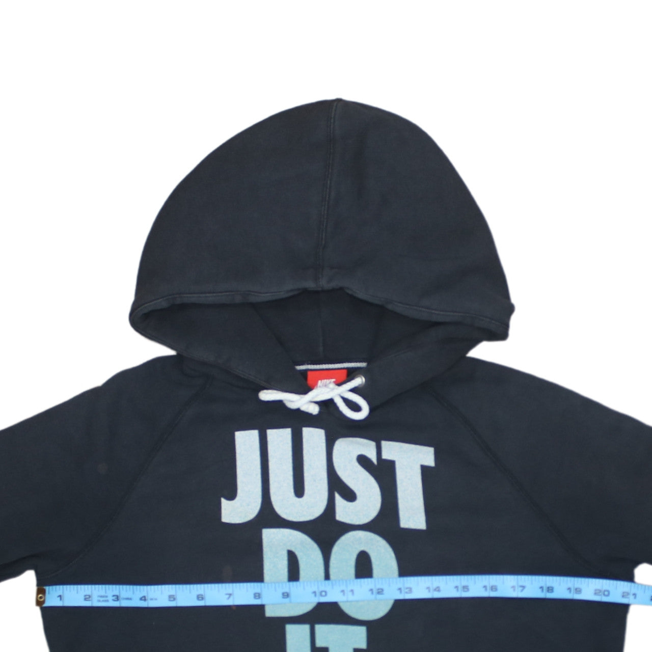 Nike Men's Black Medium Pullover Hoodie Just Do It Graphic Sportswear