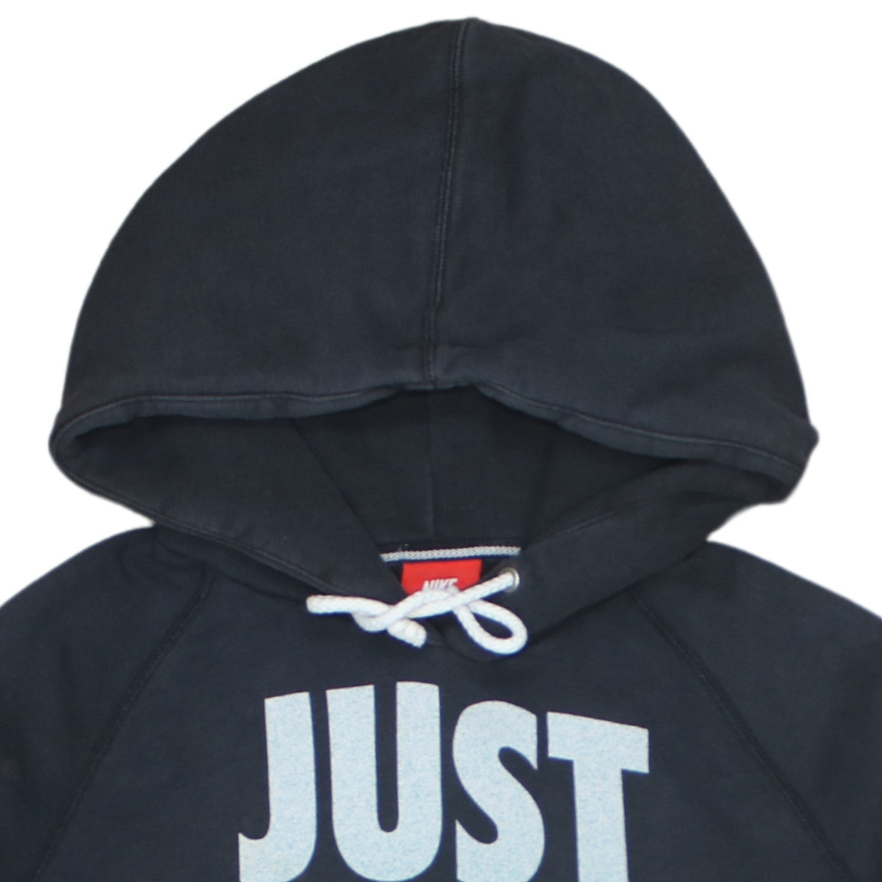 Nike Men's Black Medium Pullover Hoodie Just Do It Graphic Sportswear