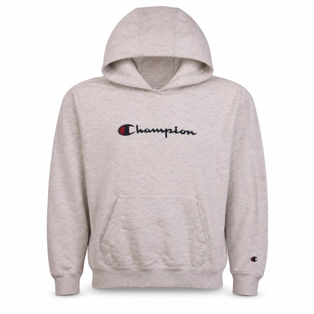 Champion Men's Grey Pullover Hoodie Small Logo Sportswear