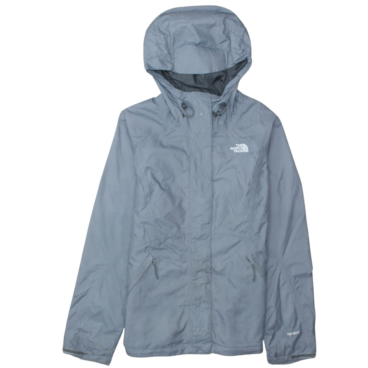 The North Face Women's Grey Hooded Waterproof Rain Jacket Size M